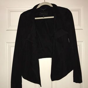 BCBGMaxazria Suede Black Blazer